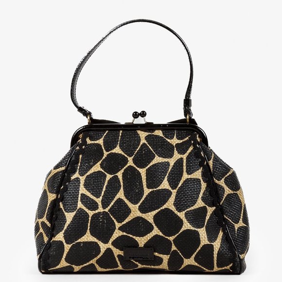 Moschino Cheap and Chic Animal Print Woven Handbag - Picture 4 of 11